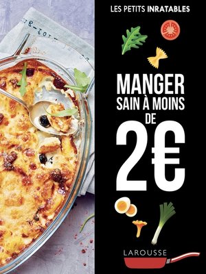 cover image of Manger sain à moins de 2 euros